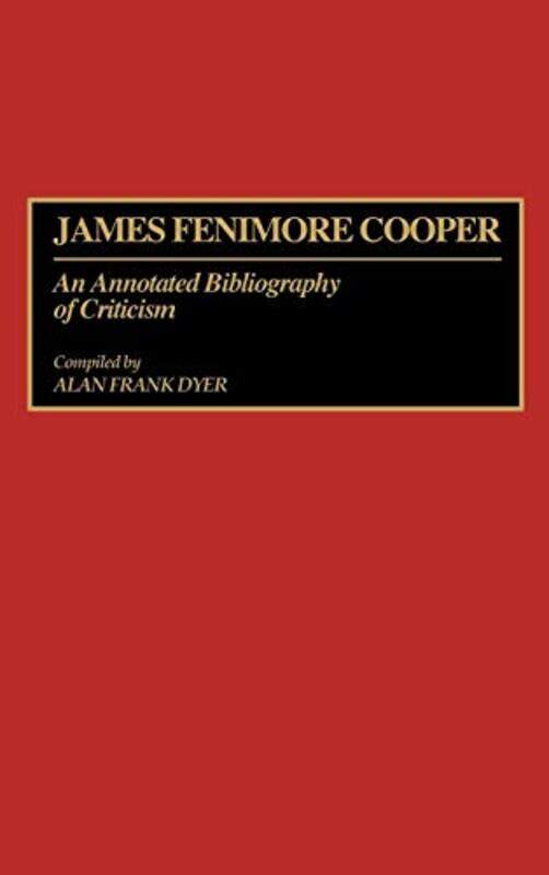 

James Fenimore Cooper by Alan Dyer-Hardcover