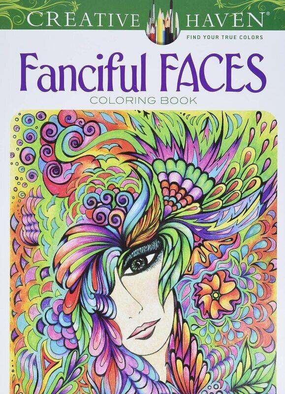 

Creative Haven Fanciful Faces Colouring Book, Paperback Book, By: Miryam Adatto