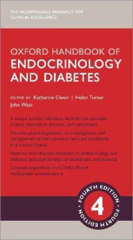 

Oxford Handbook of Endocrinology & Diabetes 4e.paperback,By :Katharine Owen (Associate Professor of Diabetes, NIHR Clinical Scientist, and Honorary Co