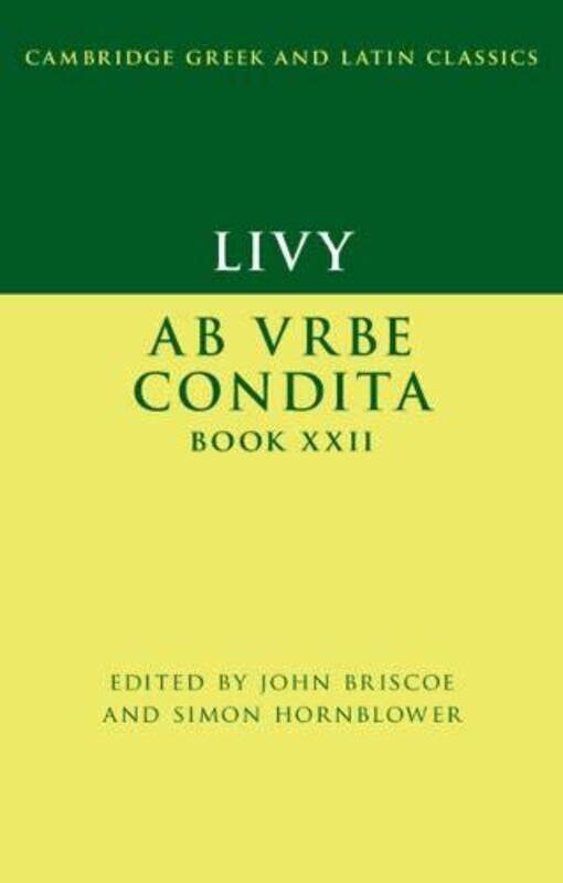 

Livy Ab urbe condita Book XXII by John BriscoeSimon Hornblower-Paperback