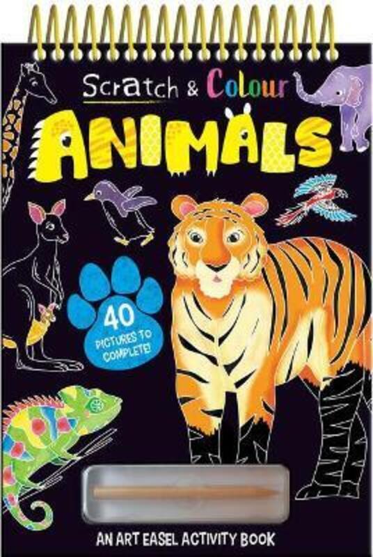 Scratch and Colour  Animals,Hardcover,ByJenny Copper