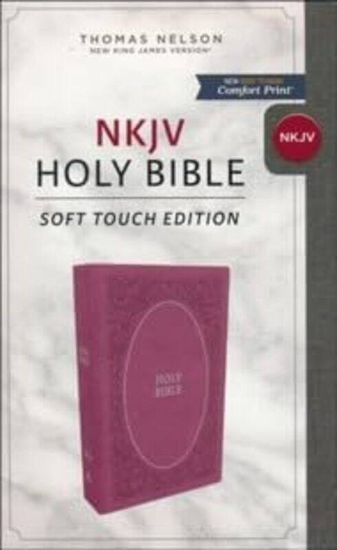 

Nkjv Holy Bible Soft Touch Edition Leathersoft Pink Comfort Print, Paperback by Thomas Nelson