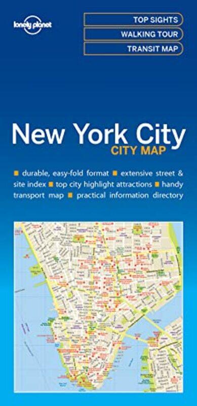 

Lonely Planet New York City Map Paperback by Lonely Planet