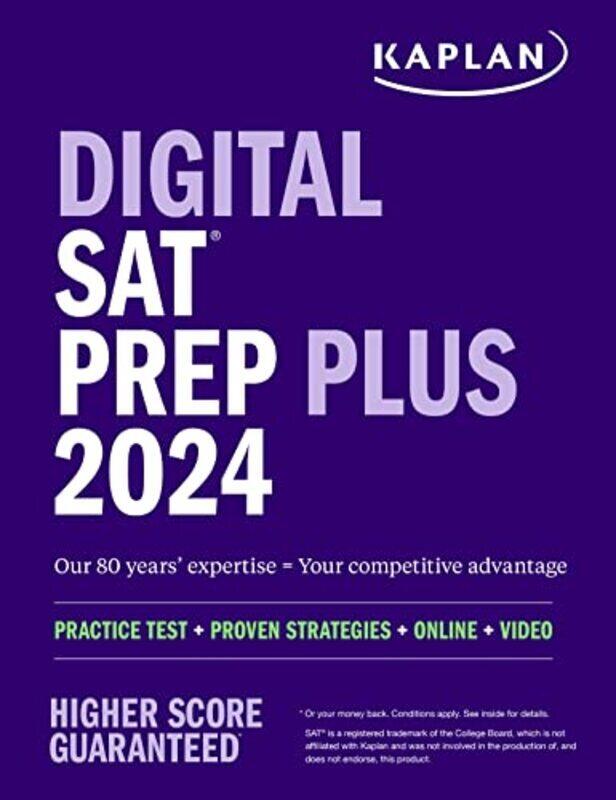 

Digital Sat Prep Plus 2024 Includes 1 Full Length Practice Test 700+ Practice Questions by Kaplan Test Prep Paperback