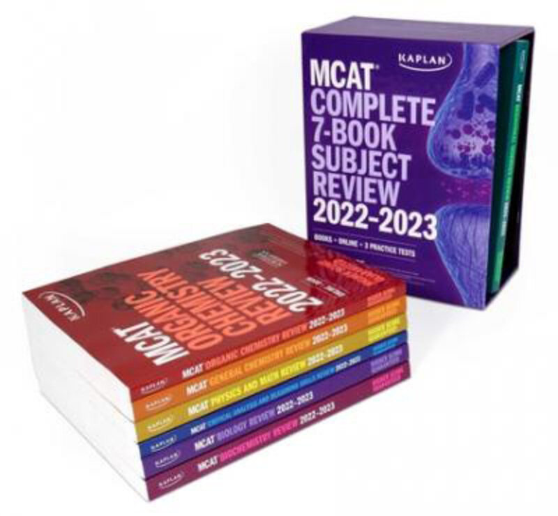 

MCAT Complete 7-Book Subject Review 2022-2023: Books + Online + 3 Practice Tests, Paperback Book, By: Kaplan Test Prep