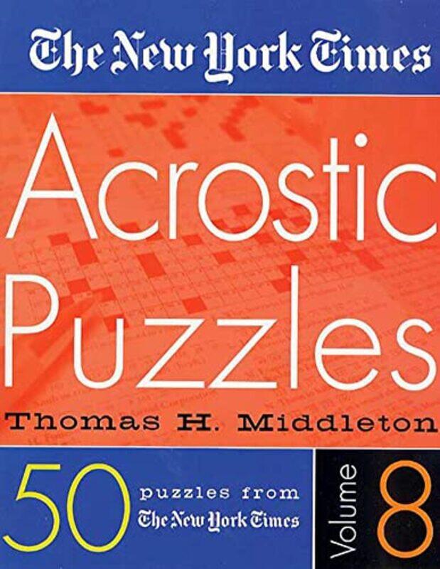 

Nyt Acrostic Puz V08 By New York Times - Paperback