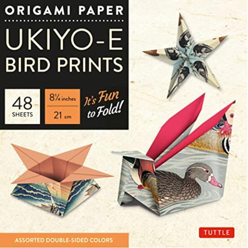 

Origami Paper 8 14 21 Cm Ukiyoe Bird Print 48 Sheets Tuttle Origami Paper Doublesided Origam By Tuttle Publishing Paperback