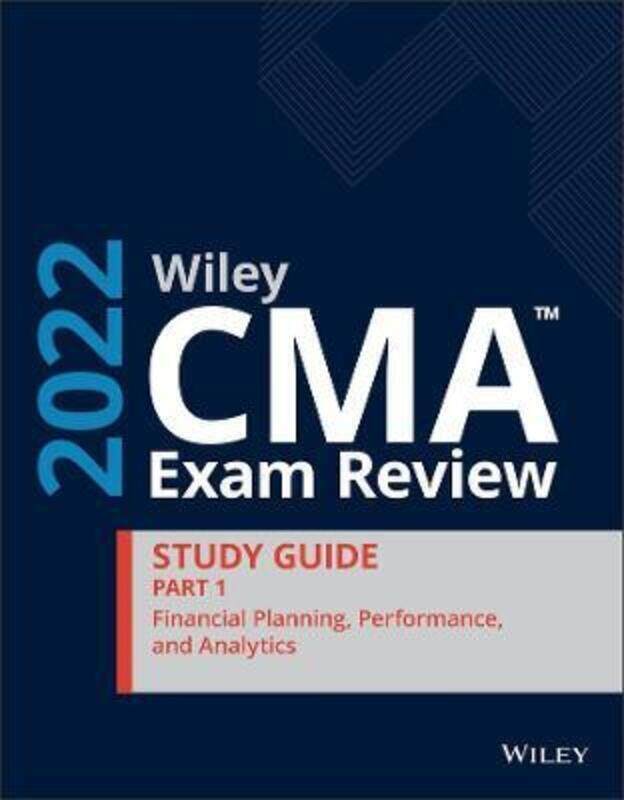 

Wiley CMA Exam Review 2022 Part 1 Study Guide.paperback,By :Wiley