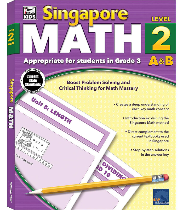 

Singapore Math Appropriate for Student for Grade 3 Level 2 A & B, Paperback Book, By: Gr2