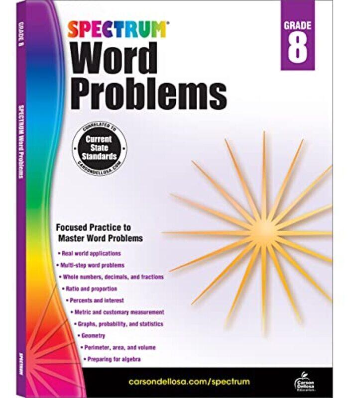 

Spectrum Word Problems Grade 8 by Spectrum Paperback