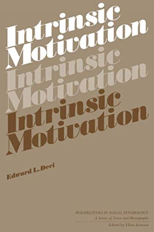Intrinsic Motivation By Deci, Edward L. Paperback