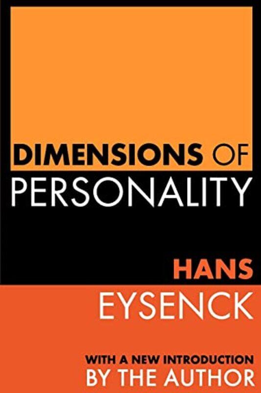 

Dimensions of Personality by Hans Eysenck-Paperback