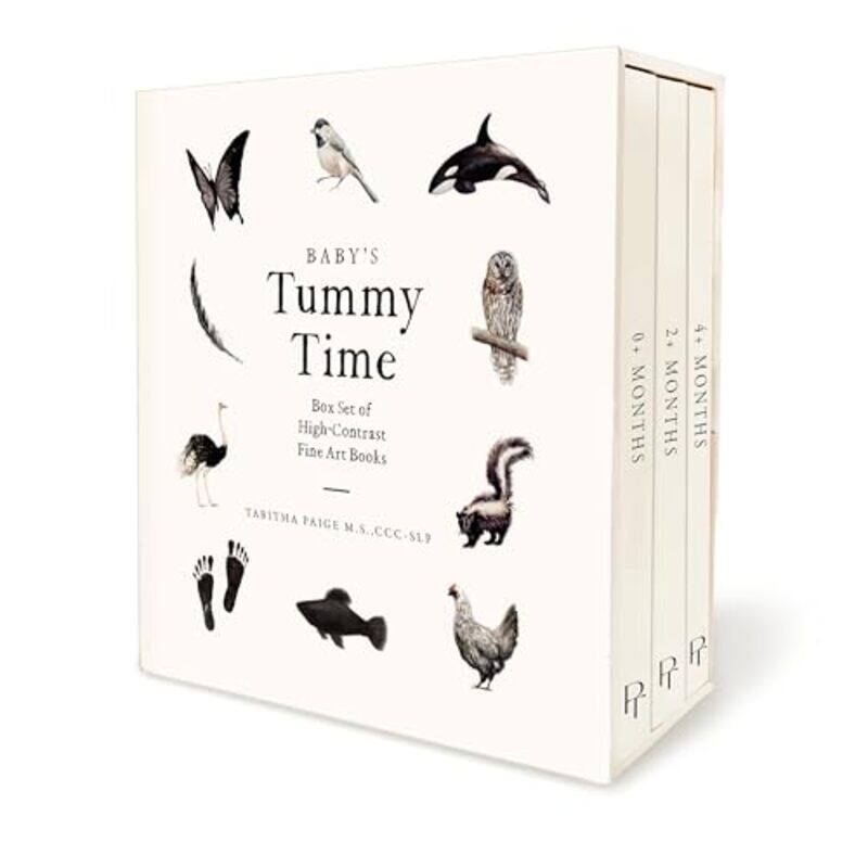 

Babys Tummy Time Book Box Set A 3Book Box Set Of Highcontrast Art For Visual Stimulation At Tumm By Paige, Tabitha - Paige Tate & Co. -Paperback