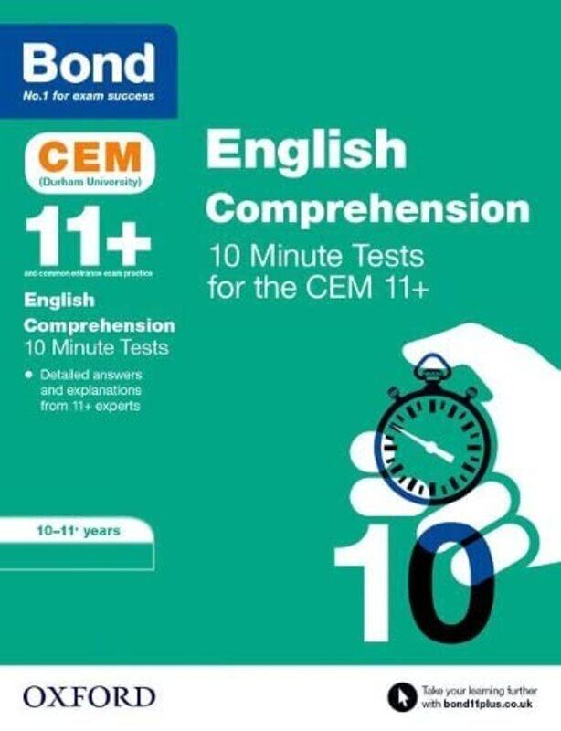 

Bond 11+: CEM English Comprehension 10 Minute Tests: 10-11 Years,Paperback,by:Jenkins, Christine