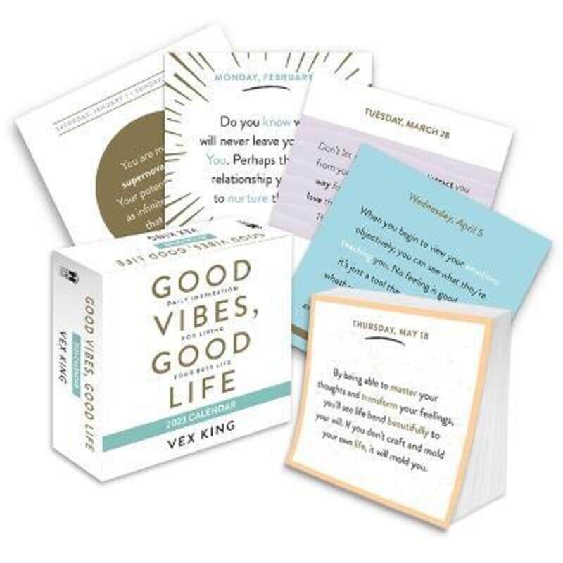 

Good Vibes, Good Life 2023 Calendar,Paperback, By:King, Vex