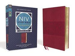 Niv Study Bible Fully Revised Edition Large Print Leathersoft Burgundy Red Letter Comfort Prin By Barker Kenneth L Strauss Mark L Brown Jeannine K Blomberg Craig L Williams Michael Paperback