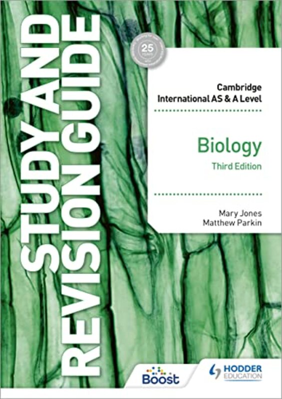 Cambridge International AS/A Level Biology Study and Revision Guide Third Edition,Paperback by Mary Jones