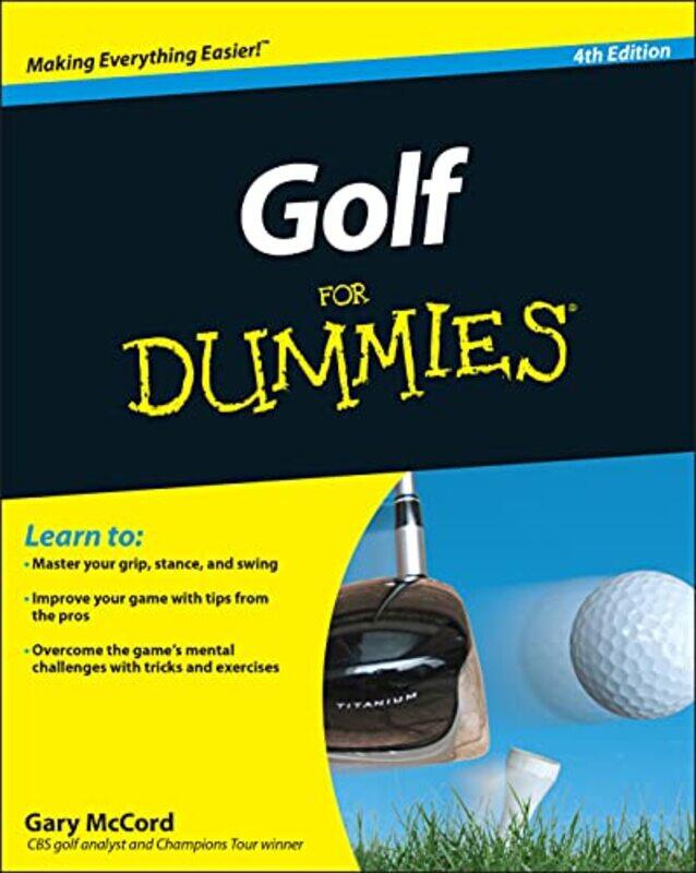 

Golf For Dummies by Gary McCord-Paperback