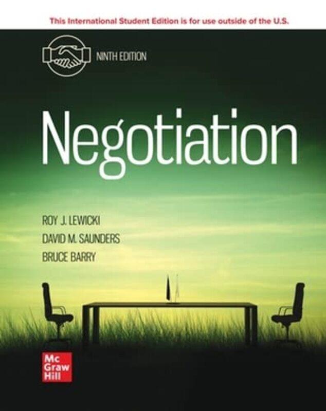 

Negotiation Ise By Lewicki, Roy - Saunders, David - Barry, Bruce - Paperback