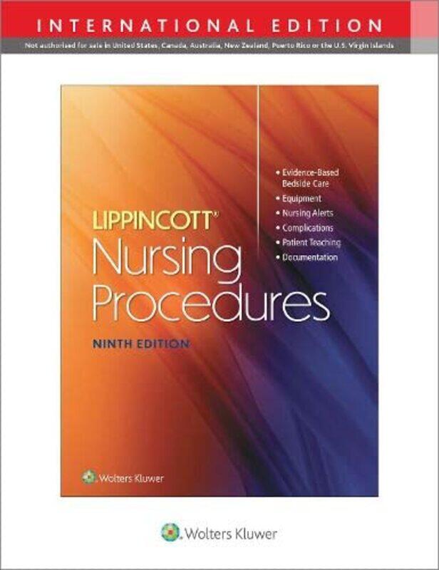 

Lippincott Nursing Procedures 9e, International Edition,Paperback,by:LWW