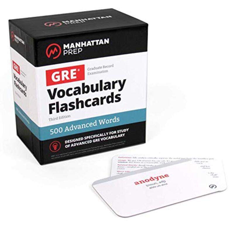 

500 Advanced Words: GRE Vocabulary Flashcards,Paperback,by:Manhattan Prep
