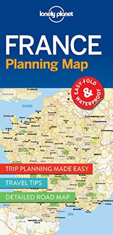 France Planning Map , Paperback by Lonely Planet