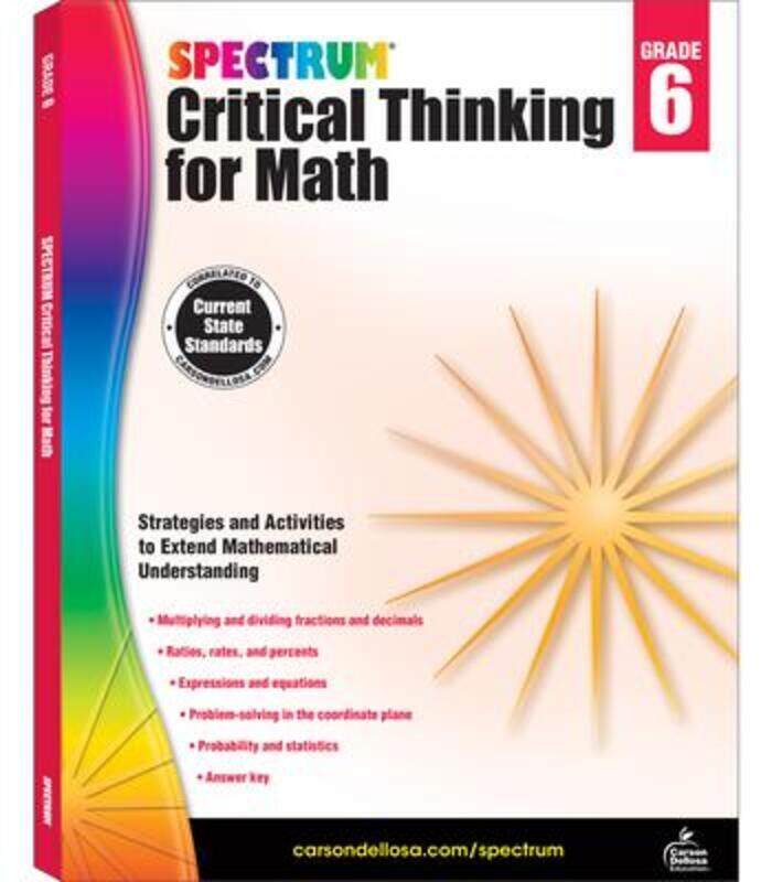 

Spectrum Critical Thinking for Math, Grade 6,Paperback, By:Spectrum