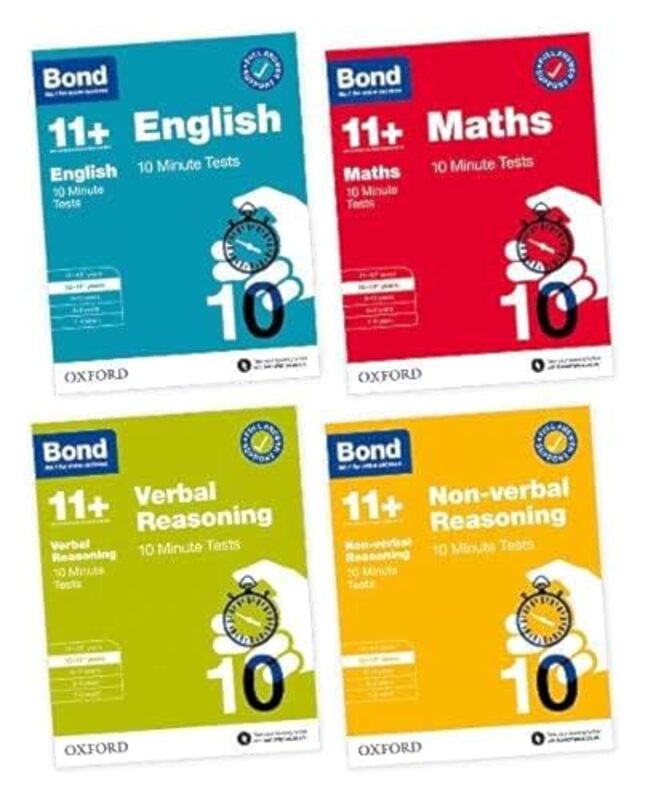 Bond 10 Minute Tests 1011+ Years Pack By Various Paperback