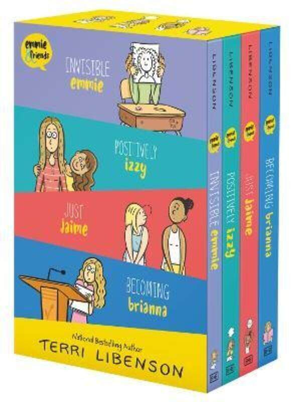 

Emmie & Friends 4-Book Box Set: Invisible Emmie, Positively Izzy, Just Jaime, Becoming Brianna.paperback,By :Libenson, Terri - Libenson, Terri