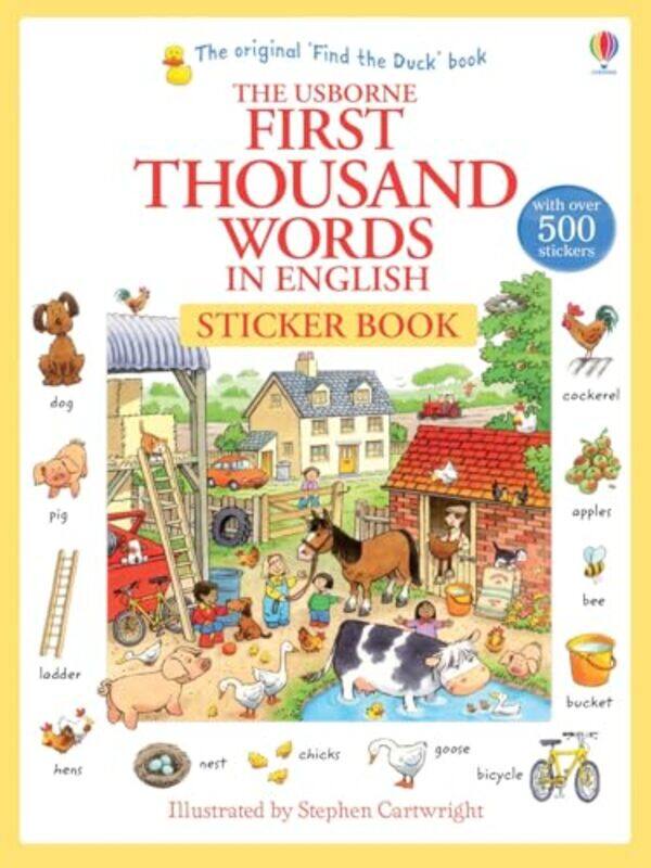 

First Thousand Words In English Sticker Book First Thousand Words Stickr Bk By Heather Amery - Paperback