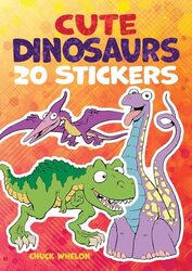 Cute Dinosaurs Stickers by Mike University of Liverpool UK Rowe-Paperback