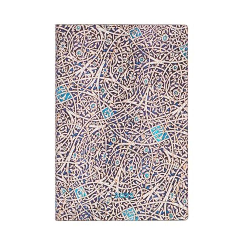 

Granada Turquoise (Moorish Mosaic) Mini 12-month Horizontal Softcover Flexi Dayplanner 2025 (Elastic Band Closure) by Paperblanks -Paperback