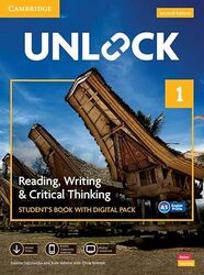 Unlock Level 1 Reading Writing and Critical Thinking Students Book with Digital Pack by Ostrowska, Sabina - Adams, Kate - Sowton, Chris - Paperback