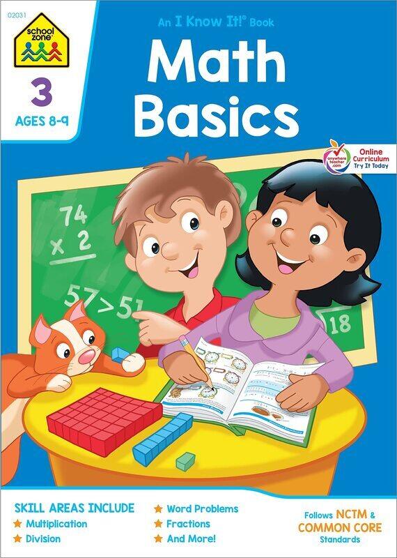 

Math Grade 3, Paperback Book, By: School Zone Publishing