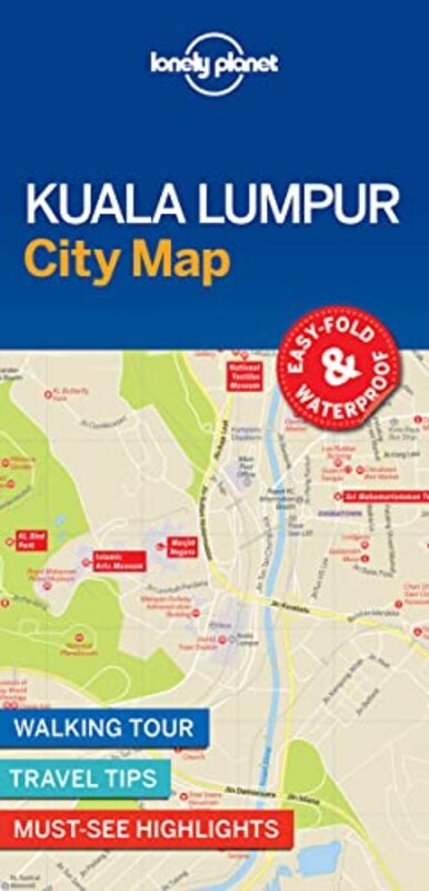 Lonely Planet Kuala Lumpur City Map,Paperback by Lonely Planet