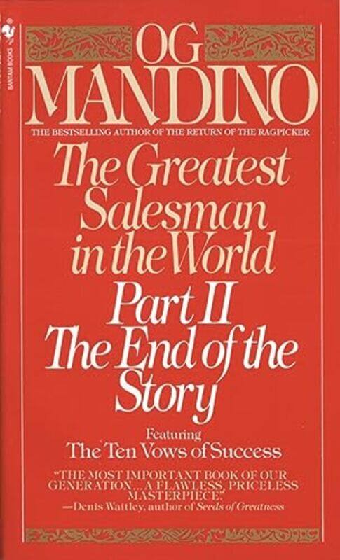 

Greatest Salesman Pt02 End Of The Story By Mandino Og - Paperback