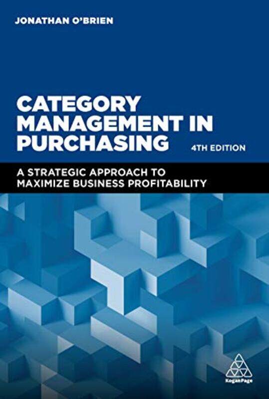 

Category Management in Purchasing by Jonathan OBrien-Hardcover