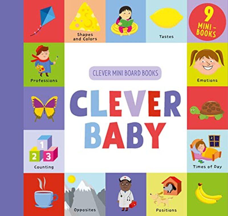 

Clever Baby 9 Mini Board Book Box Set By Elkina Ekaterina Paperback