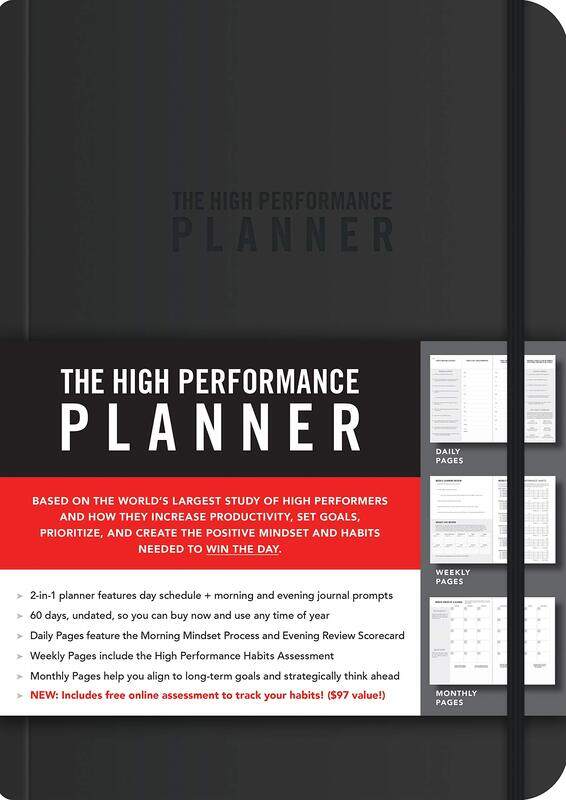 

The High Performance Planner, Hardcover Book, By: Brendon Burchard