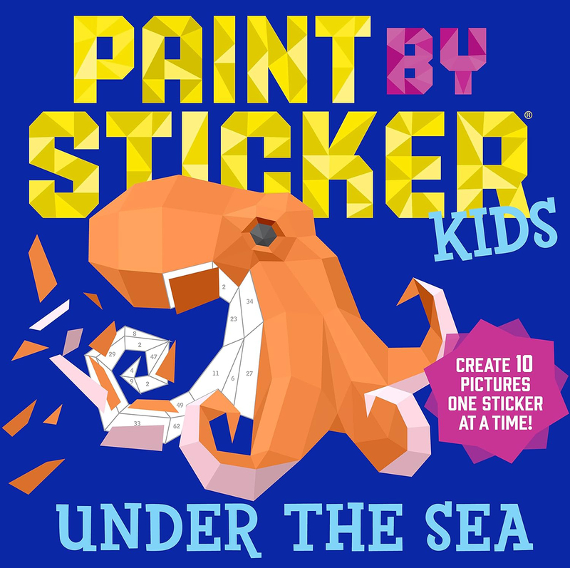 

Paint By Sticker Kids: Under The Sea: Create 10 Pictures One Sticker At A Time, Paperback Book, By: Workman Publishing