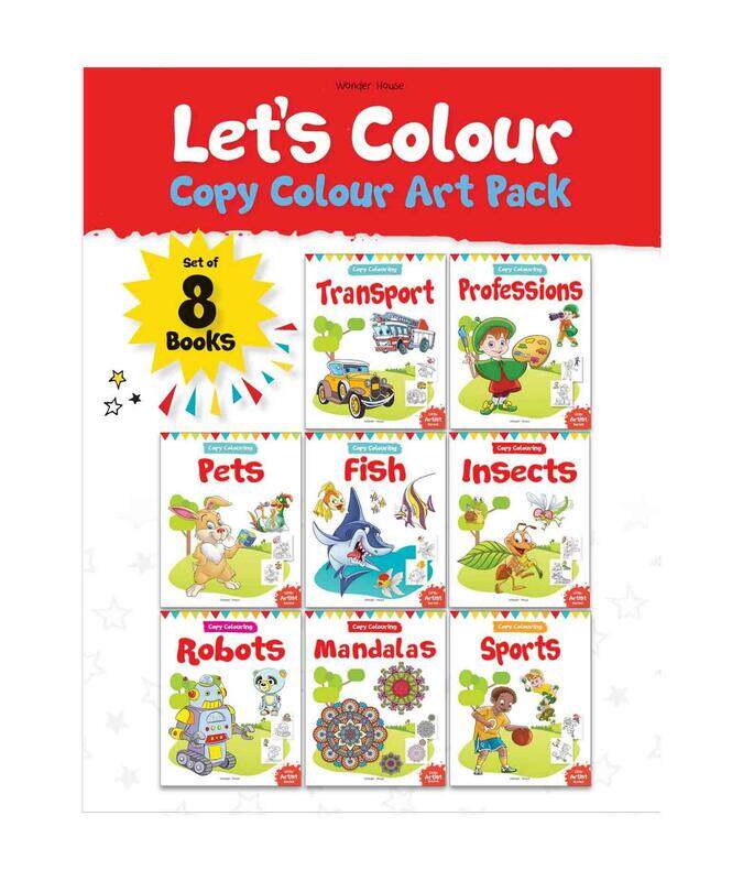 

Let's Colour Copy Colouring Pack: Set of 8 Books, Paperback Book, By: Wonder House Books