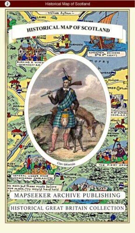 

Historical Map of Scotland -Paperback