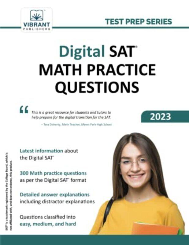 

Digital Sat Math Practice Questions By Publishers, Vibrant - Paperback