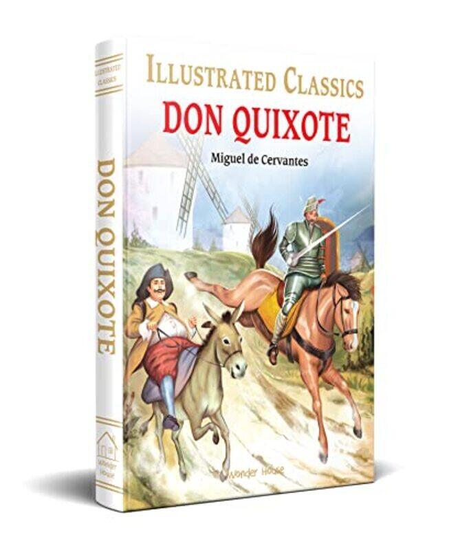 

Don Quixote for Kids : Illustrated Abridged Children Classic English Novel with Review Questions Hardcover by Miguel de Cervantes