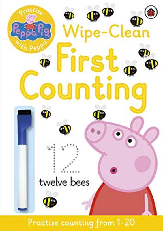 

Peppa Pig Practise with Peppa WipeClean First Counting by Peppa Pig-Paperback