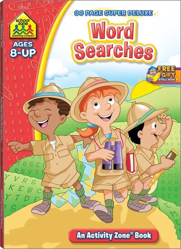 

Super Deluxe Word Searches Activity Zone Workbook, Paperback Book, By: School Zone