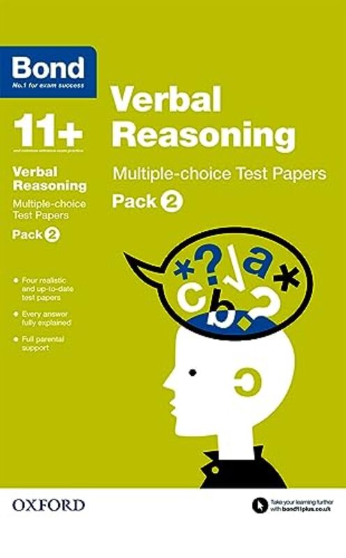 Bond 11+ Verbal Reasoning Multiplechoice Test Papers by Frances Down Paperback