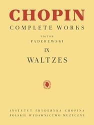 Waltzes: Chopin Complete Works Vol. IX,Paperback,ByChopin, Frederic - Paderewski, Ignacy Jan
