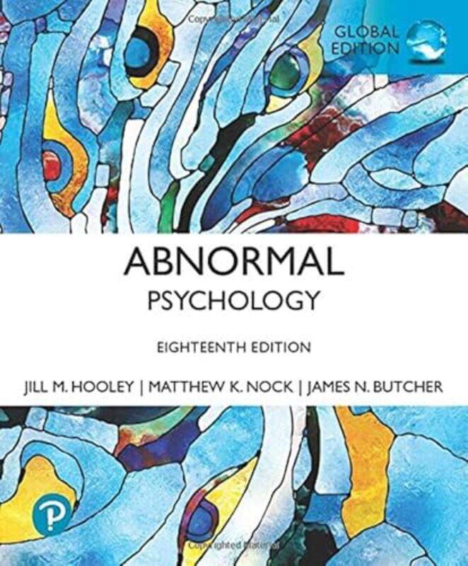 

ABNORMAL PSYCHOLOGY GLOBAL EDITION by JAMES N BUTCHER-Paperback
