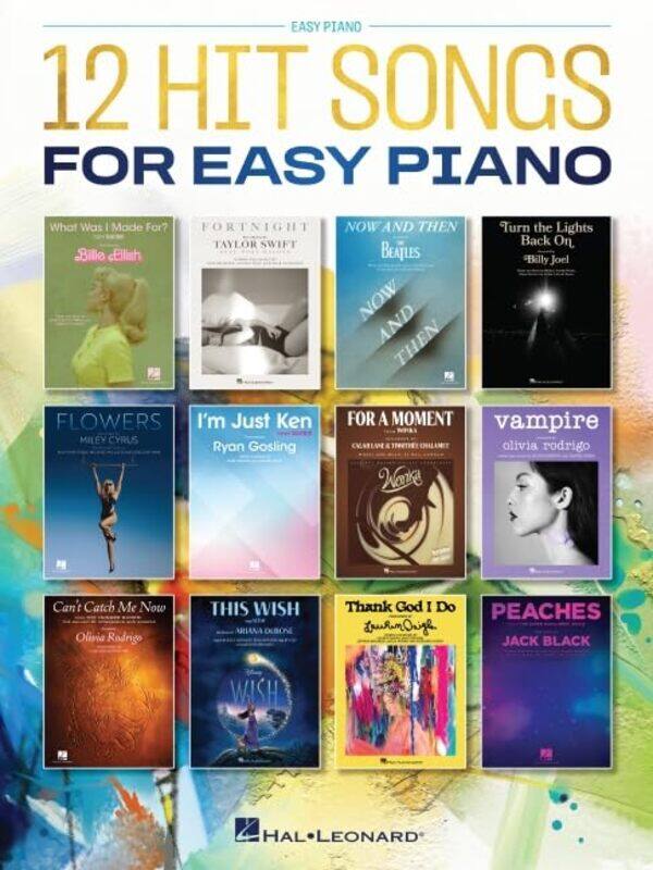 

12 Hit Songs For Piano By Piano - Paperback